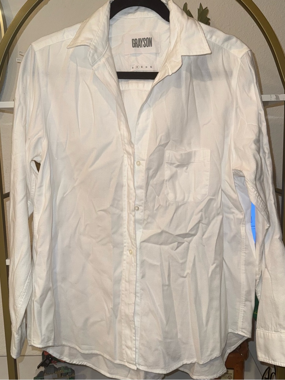Grayson Women's White Button-Down Shirt